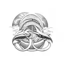 sand worm tattoo design idea