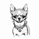 chihuahua tattoo design idea