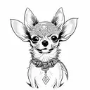 chihuahua tattoo design idea