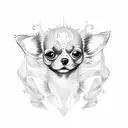 chihuahua tattoo design idea
