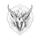 Archery hunting tattoo design idea