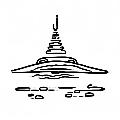 outline of the island of bali with an inscription in the middle tattoo design idea