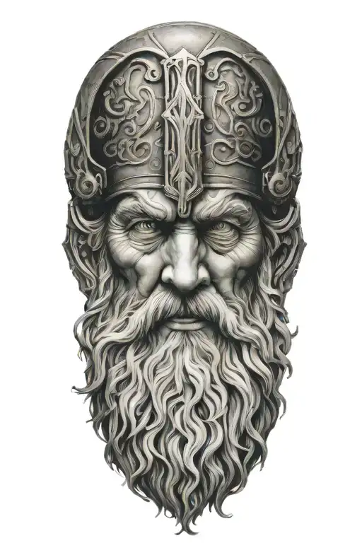 odin tattoo design idea