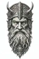 odin tattoo design idea