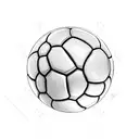 A black-grey tattoo of a soccer player dribbling a basketball tattoo design idea