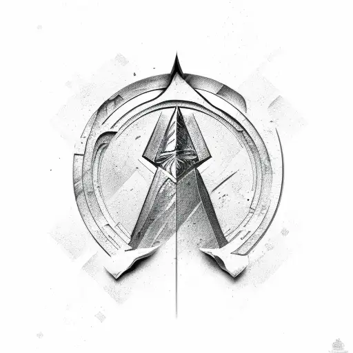 Arrowhead tattoo design idea