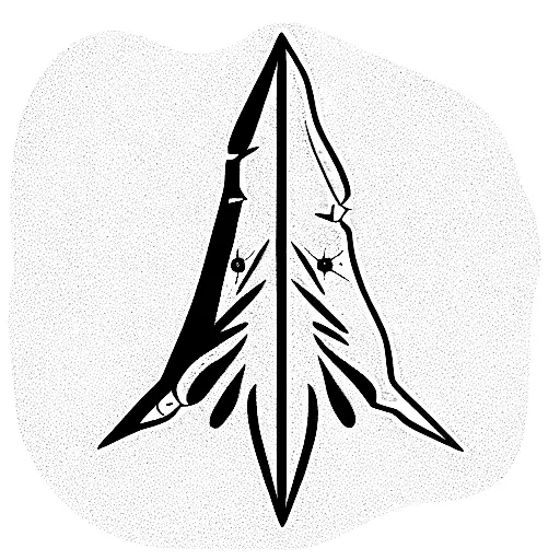 4 Arrowheads tattoo design idea