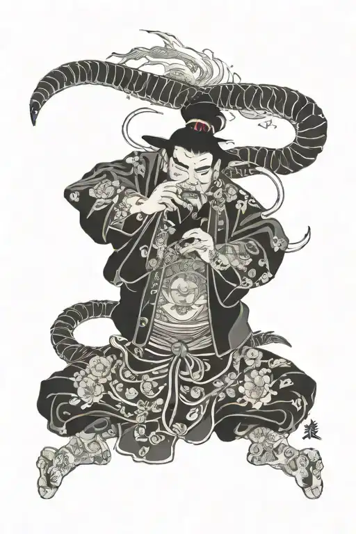 samuri tattoo design idea