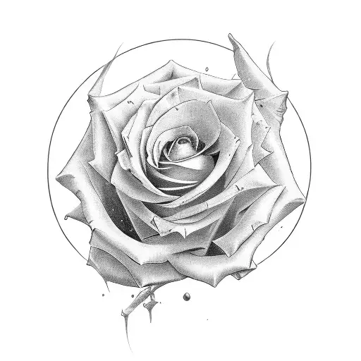Rosa dei venti tattoo design idea