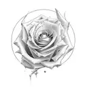 Rosa dei venti tattoo design idea