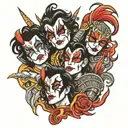kiss army tattoo design idea
