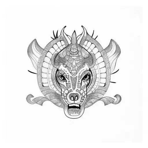 alebrije tattoo design idea