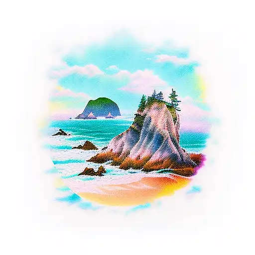 Oregon Coast tattoo design idea