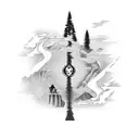 Oregon Coast tattoo design idea