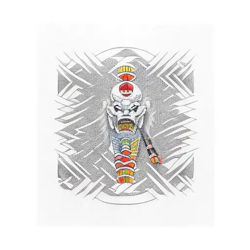 Eddie Van Halen stripes tattoo design idea