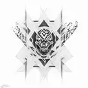 Eddie Van Halen stripes tattoo design idea