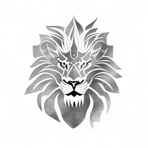 Lion and Dragon Tattoo Design by prajinsp on DeviantArt