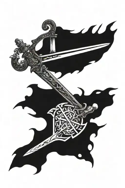 Claymore sword  tattoo design idea