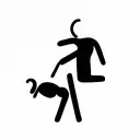 dad and son stick figure tattoo design idea