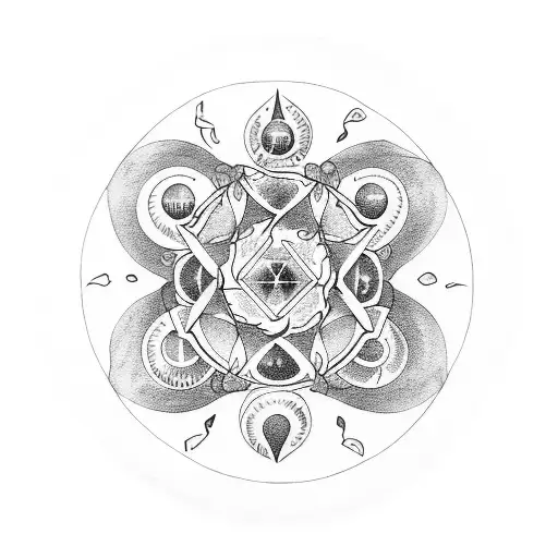 Wiccan Moon Phases tattoo design idea