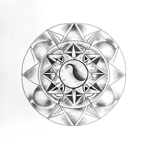 Wiccan Moon Phases tattoo design idea