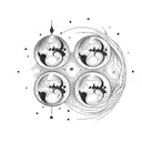 Wiccan Moon Phases tattoo design idea