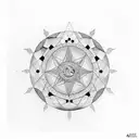 Wiccan Moon Phases tattoo design idea