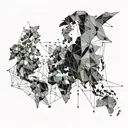 world map tattoo design idea
