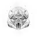 hoplite helmet tattoo design idea