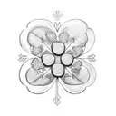 four leaf clover tattoo design idea