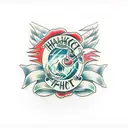 handshake in the heart tattoo design idea