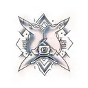 handshake in the heart tattoo design idea