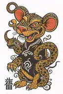 year of the dog and leo the snake and tattoo design idea