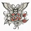 Amore tattoo design idea