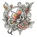 Amore tattoo design idea