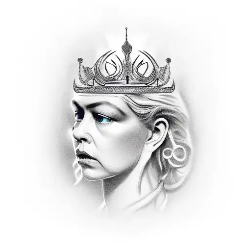 Queen's Crown tattoo design idea