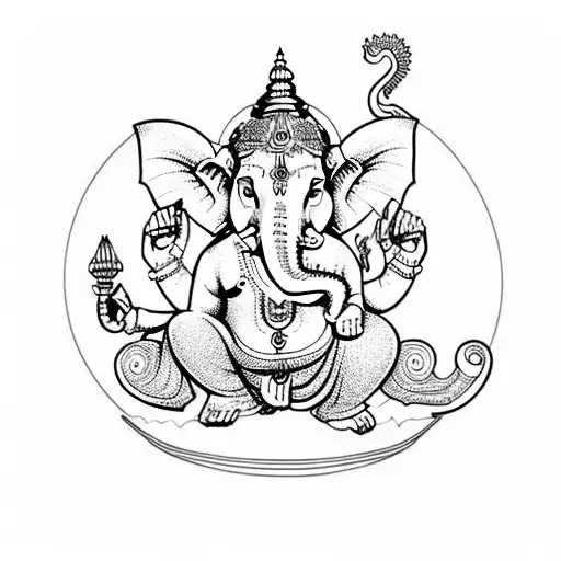 ganesha tattoo design idea