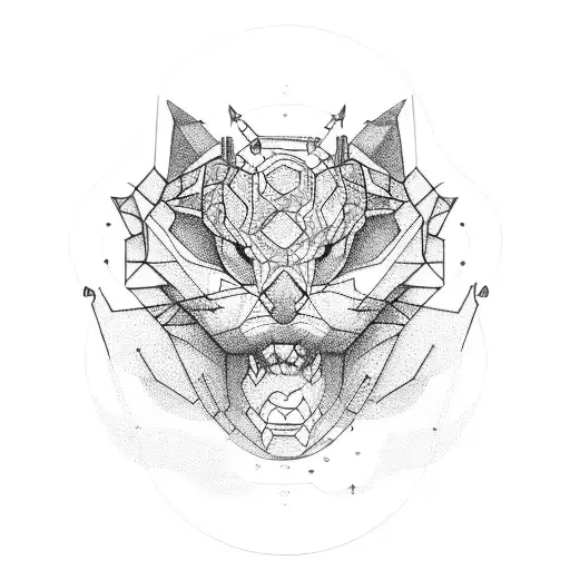 Digital crypto tattoo design idea