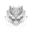 Digital crypto tattoo design idea