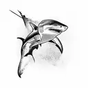 shark tattoo design idea