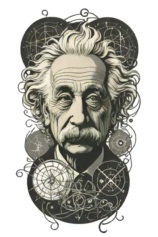 Einstein equation written tattoo design idea