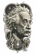 Einstein equation written tattoo design idea