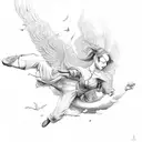 fallin icarus tattoo design idea