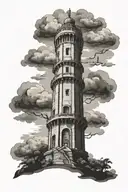 tower monument  tattoo design idea