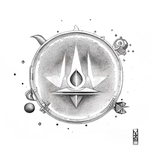  Aquarius constelation  tattoo design idea