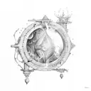  Aquarius constelation  tattoo design idea