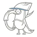 Mordecai Regular Show tattoo design idea