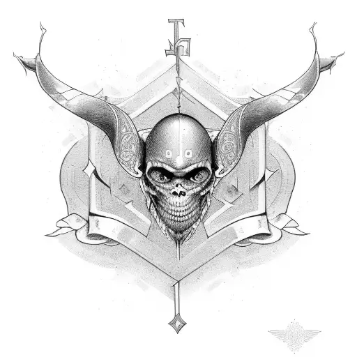 omerta code and christian symbol  tattoo design idea