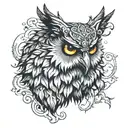 owlbear tattoo design idea