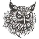 owlbear tattoo design idea